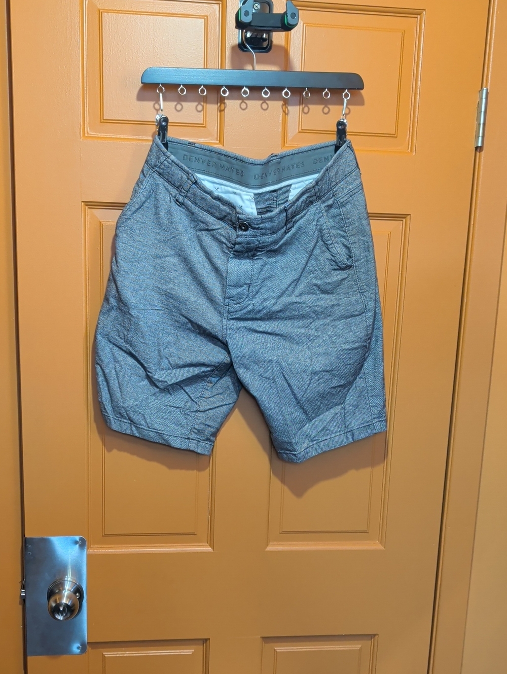 Denver Hayes 32x10 Men’s Heather Gray Flat Front Shorts